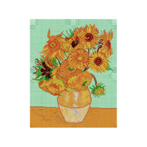 Orchidea Sunflowers Needlepoint Canvas